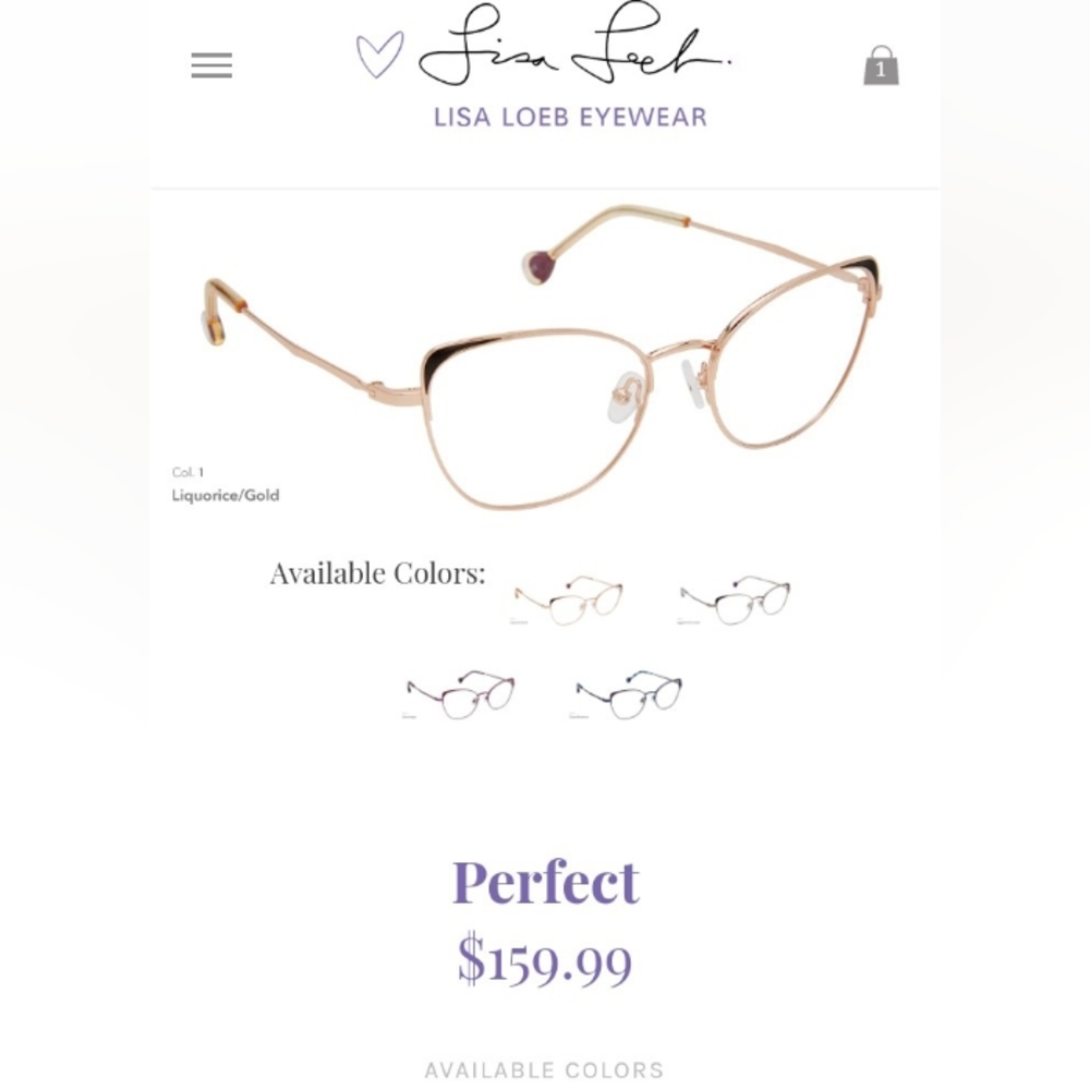 New Lisa lobe prescription eye glasses